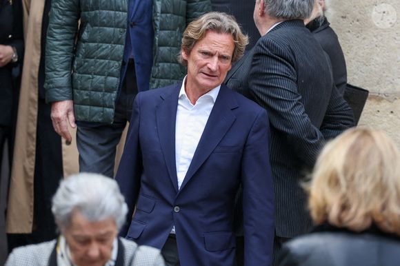 Charles Beigbeder - Sorties des obsèques du prince Jean-Stanislas Poniatowski en l'Eglise polonaise à Paris, France, le 29 avril 2024. © Jacovides-Moreau/Bestimage