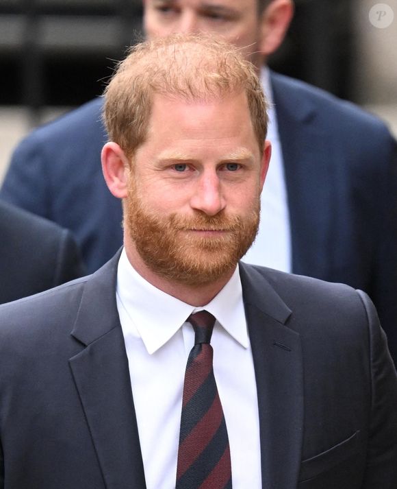 Le prince Harry, duc de Sussex au 2ème jour de son appel de la décision de la Haute Cour sur la question de savoir s'il a droit à des gardes du corps armés payés par le contribuable, le 9 avril 2025. Photo par Backgrid UK/ Bestimage