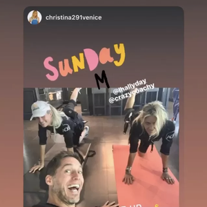 Laeticia Hallyday en pleine séance d'électrostimulation à Los Angeles