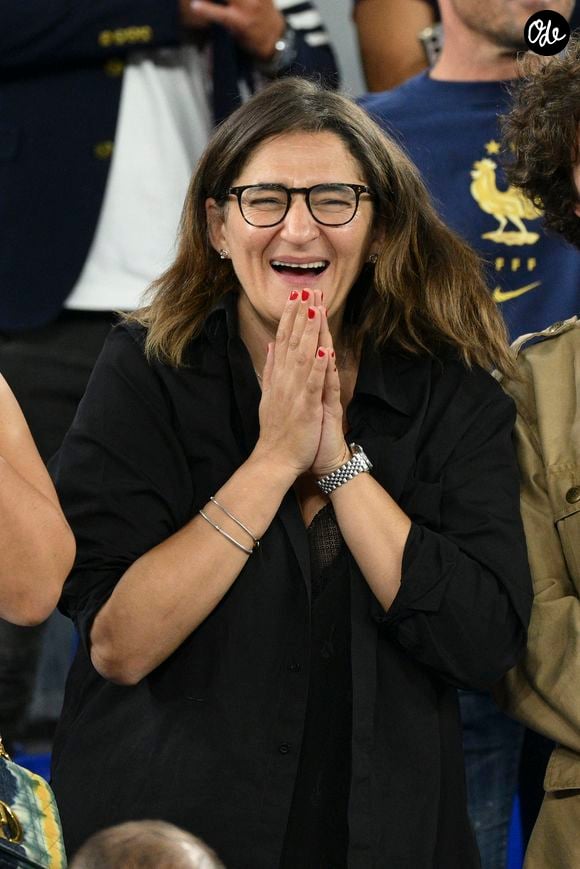 Fayza Lamari, mère de Kylian Mbappé (FRA), dans les tribunes lors du match du groupe D opposant la France au Danemark dans le cadre de la Coupe du monde au stade 974 de Doha, au Qatar, le 26 novembre 2022. © Jean-Baptiste Autissier/Panoramic/Bestimage