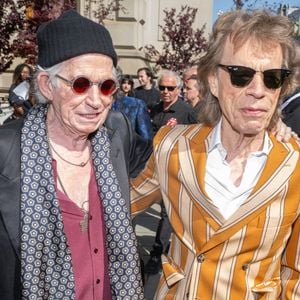 Les Rolling Stones sortiront leur 25e album studio, "Foreign Tongues", le 10 juillet prochain.
Keith Richards et Mick Jagger assistent à l'annonce du lancement du nouvel album des Rolling Stones, à New York.
© STARMAX / BESTIMAGE