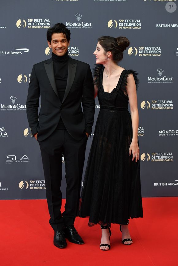 Vinnie Dargaud et Claire Chust durant la soirée d'ouverture du 59ème Festival de Télévision de Monte Carlo à Monaco le 14 juin 2919.© Bruno Bebert / Bestimage