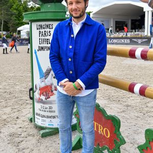 Le chanteur Vianney à la reconnaissance du prix Barnes lors de la 10ème édition du "Longines Paris Eiffel Jumping" à la Plaine de Jeux de Bagatelle à Paris, France, le 22 juin 2024. © Perusseau-Veeren/Bestimage