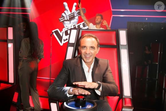 Nikos Aliagas lors de l'inauguration du tout nouvel espace dédié à l'émission de The Voice, la plus belle voix au musée Grévin à Paris, France, le 7 février 2017. © Christophe Aubert/Bestimage