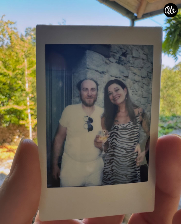 Marius Colucci et Sarah Guillon sur Facebook le 14 août 2024.