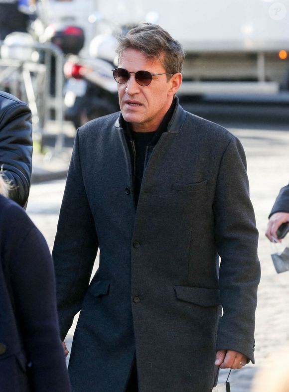 Benjamin Castaldi lors de la messe d'hommage au magnat français Bernard Tapie à l'église Saint Germain des Prés à Paris, France, le 6 octobre 2021. Photo de Jerome Domine/ABACAPRESS.COM