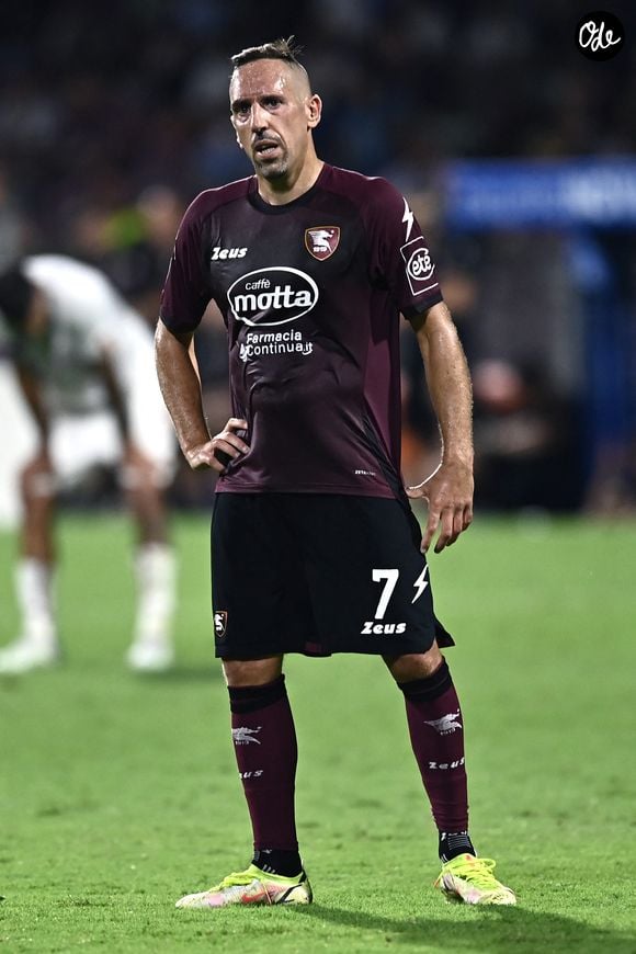 Franck Ribery (joueur de Salernitana) lors du match de Football du Calcio Serie A (Italie), Salernitana - AS Rome (0-1) à Salernitana, Italie le 14 Août 2022 © Image Sport / Panoramic / Bestimage