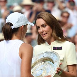 Catherine (Kate) Middleton, princesse de Galles - Iga Swiatek remporte la finale dame du tournoi de tennis de Wimbledon le 12 juillet 2025. Zuma Press/Bestimage