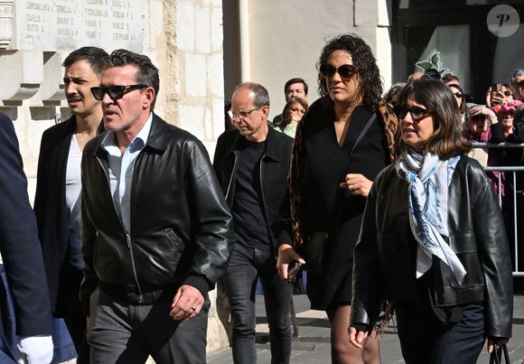 Steevy Boulay, Benjamin Castaldi, Julie Mercy, Alexia Laroche-Joubert - Obsèques de Loana Petrucciani dans la cathédrale Sainte-Réparate à Nice le 10 avril 2026. L'ancienne star de téléréalité a été retrouvée morte dans son appartement niçois par les autorités, le 25 mars dernier.
Bruno Bebert / Bestimage