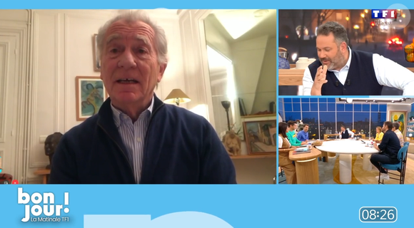 William Leymergie, invité surprise de "Bonjour !", la nouvelle matinale de TF1 présentée par Bruce Toussaint.
