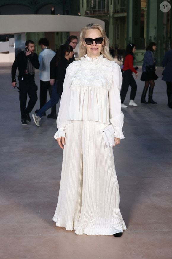 Pamela Anderson - Défilé Chanel Haute Couture Printemps-été 2025 à Paris le 28 janvier 2025 © Jerome Domine/ABACAPRESS.COM