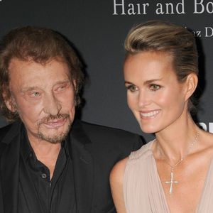 Johnny Hallyday et sa femme Laeticia Hallyday - People a la soiree "The Pink Party 2013" au Barker Hangar a Santa Monica, le 19 Octobre 2013. © JLPPA / Bestimage