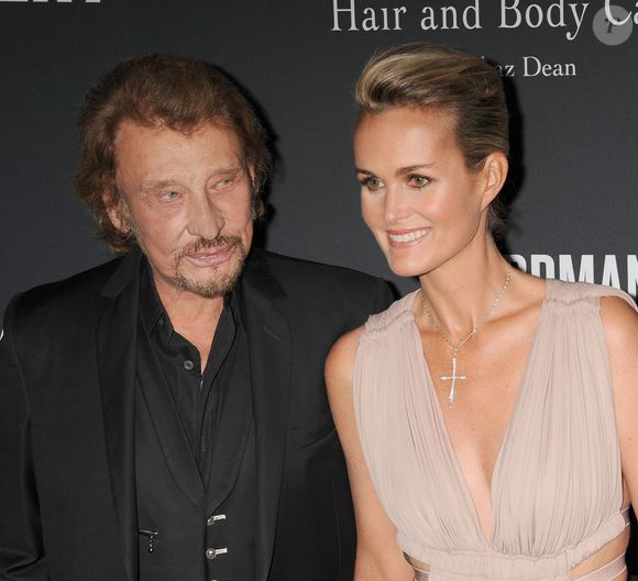 Johnny Hallyday et sa femme Laeticia Hallyday - People a la soiree "The Pink Party 2013" au Barker Hangar a Santa Monica, le 19 Octobre 2013. © JLPPA / Bestimage