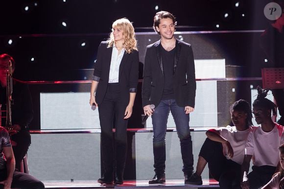 Exclusif -Fanny Delaigue et Victor Le Douarec de la comédie musicale "Résiste" - Enregistrement de l'émission "Michel Berger, 25 ans déjà - L'hommage symphonique" à la Seine Musicale à Boulogne-Billancourt. L'émission sera diffusée le 29 juillet en prime time sur TF1. Le 6 juin 2017
© Cyril Moreau-Veeren Ramsamy / Bestimage