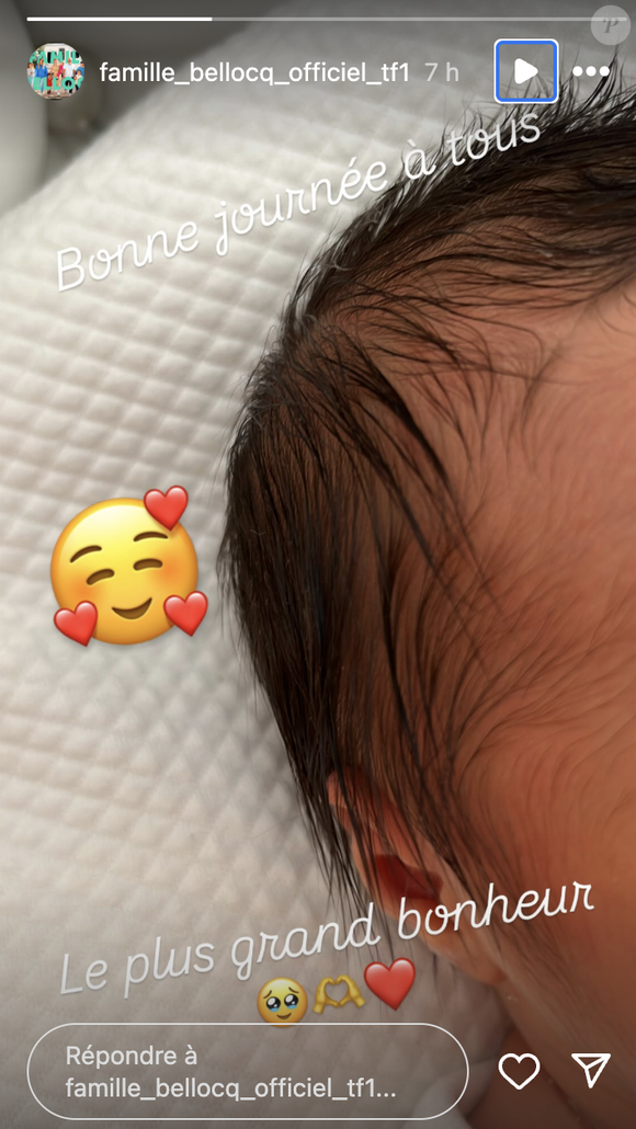 Cinthya Bellocq a ensuite partagé une première photo du nouveau-né, où l'on ne peut seulement remarqué qu'il est déjà très chevelu.
La tribu Bellocq de "Familles nombreuses" a accueilli un nouveau membre.