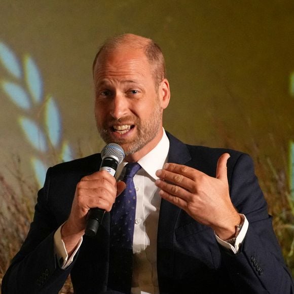 Le prince de Galles (le prince William) prend la parole lors d'un forum économique réunissant des dirigeants d'entreprises du monde entier pour l'initiative United for Wildlife de la Royal Foundation, à Frameless, dans le centre de Londres, à l'occasion du lancement de la London Climate Action Week. Photo prise le lundi 22 juin 2026. © Kirsty Wigglesworth / PA Photos / Bestimage.