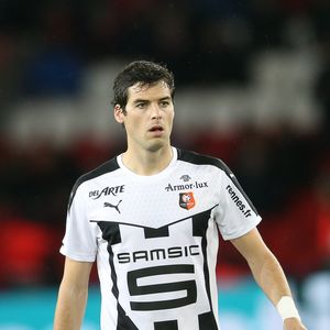 Yoann Gourcuff - People au match de football "PSG - Rennes" au Parc des Princes à Paris. Le 29 avril 2016. © Cyril Moreau / Bestimage