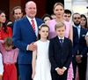 Jacques et Gabriella se sont montrés très complices sur des clichés partagés par le palais princier.

Célébration des 20 ans de règne du prince souverain Albert II de Monaco sur la place du Palais à Monaco, le 19 juillet 2025. © Bruno Bebert/Bestimage