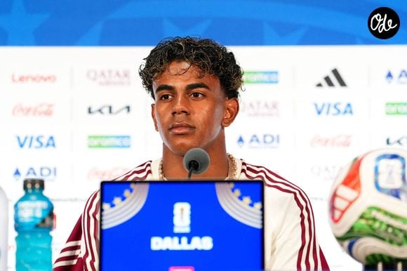 FOOTBALL : Conference de presse match France vs Espagne - Coupe du monde 2026 - 13/07/2026 - Lamine Yamal (esp) © Imago / PsnewZ / Bestimage
