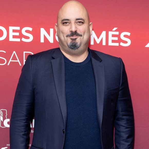 Jérôme Commandeur au photocall du dîner des nommés au Cesar 2023 au Fouquet's à Paris le 6 février 2023.
© Olivier Borde / Bestimage