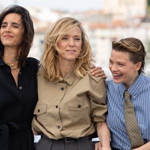 Charline Bourgeois-Tacquet, Léa Drucker et Mélanie Thierry au photocall du film "La Vie D'Une Femme" lors du 79ème Festival International du Film de Cannes, France, le 14 mai 2026. © Jacovides-Moreau/Bestimage