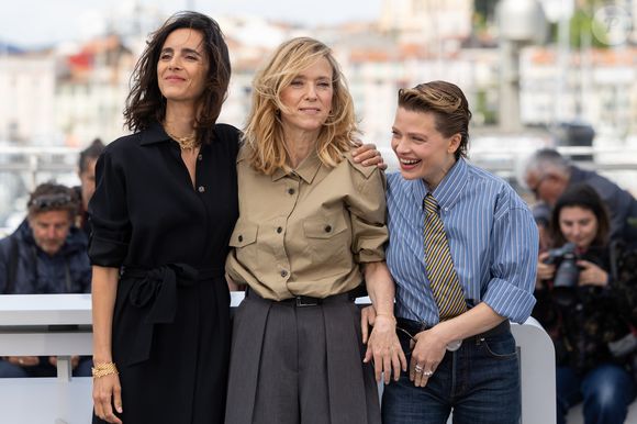 Charline Bourgeois-Tacquet, Léa Drucker et Mélanie Thierry au photocall du film "La Vie D'Une Femme" lors du 79ème Festival International du Film de Cannes, France, le 14 mai 2026. © Jacovides-Moreau/Bestimage