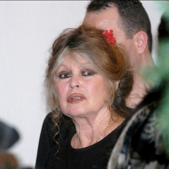 L'ancienne actrice Brigitte Bardot fête le Noël de la Société Protectrice des Animaux dans son refuge d'Auteuil. Paris-France, le 14/12/2002. © Giancarlo Gorassini/ABACA.