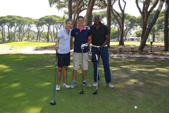 Stéphane Tortora, Laurent Robert, Olivier Girault - Compétition "Old Course" lors du Mapauto Golf Cup à Cannes Mandelieu, au profit des enfants malades, avec 3 soirées, dont une de gala avec ventes aux enchères. Le 8 juin 2017

JLPPA / Bestimage