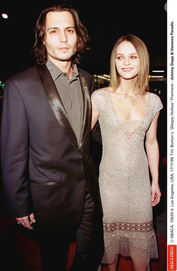 Première du film Sleepy Hollow de Tim Burton : Johnny Depp et Vanessa Paradis. Los Angeles, USA, 17/11/99. © Bauer-Griffin/ABACA