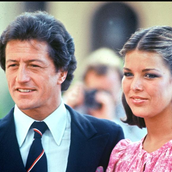 Caroline de Monaco est en deuil.
Archives - Philippe Junot et la princesse Caroline de Monaco le jour de leurs fiançailles. Agence / Bestimage