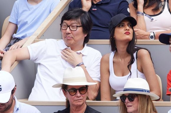 Jean-Vincent Placé - Célébrités dans les tribunes de la finale Dames des Internationaux de Tennis de Roland Garros à Paris le 8 juin 2024. © Jacovides-Moreau/Bestimage