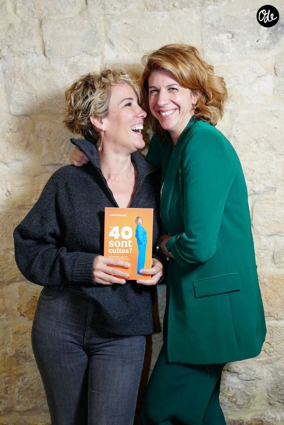 Exclusif - Noémie de Lattre, Juliette Tresanini - Lancement du 3ème livre de Juliette Tresanini "Les 40 sont cuites ?" à l'atelier Rachel Klein Paris le 6 mai 2025. © Anne-Sophie Guebey / Bestimage