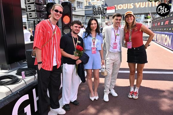 Paul Mirabel, Marie Ducruet, Louis Ducruet et Laury Thilleman dans les paddocks du Formula 1 Louis Vuitton Grand Prix de Monaco 2026, à Monte-Carlo, Monaco, le 7 juin, 2026. © Bruno Bebert/Bestimage