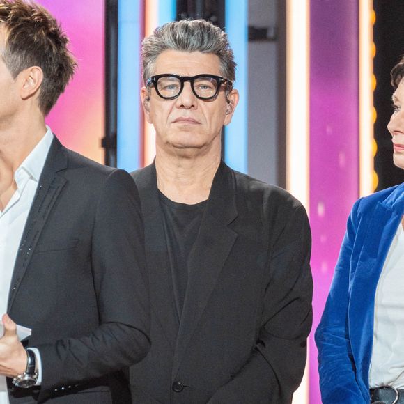 Marc Lavoine lors du Téléthon 2024, à Saint Denis, près de Paris, France, le 29 novembre 2024. Le Téléthon est un marathon télévisuel de trente heures diffusé sur les chaînes de France Télévisions. En France, le Téléthon est une manifestation caritative organisée depuis 1987 par l'Association française contre les myopathies (AFM) pour financer la recherche sur les maladies génétiques neuromusculaires, ainsi que sur d'autres maladies génétiques rares. Photo par Alexis Jumeau/ABACAPRESS.COM