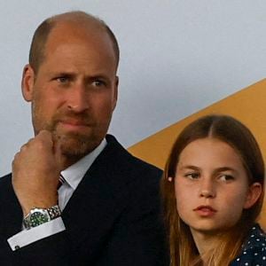 Le prince William, la princesse Charlotte de Galles, la princesse Leonor et l'infante Sofia d'Espagne dans les tribunes de la finale de l'UEFA Women's Euro 2025 "Angleterre - Espagne (1-1, 3-1 tab)" à Bâle. Photo par Mirrorpix / Bestimage