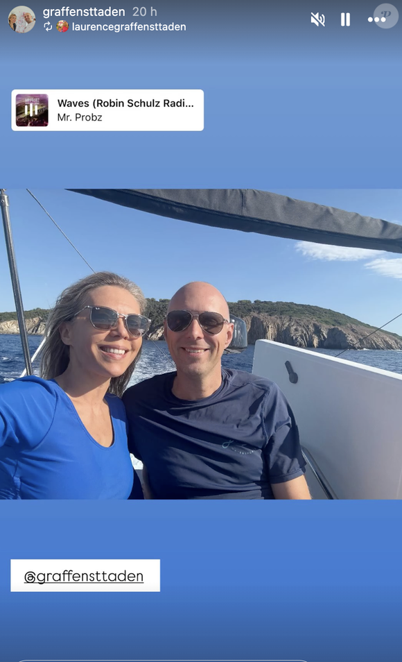 Laurence Graffensttaden et son compagnon Matthieu, publiés en story sur le compte Instagram de la jeune femme.