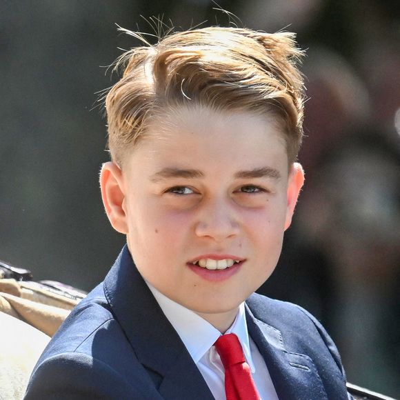 Le prince George lors de la cérémonie des couleurs 2025, à Londres, Royaume-Uni, le 14 juin 2025. Photo by Zak Hussein/Splash News/ABACAPRESS.COM