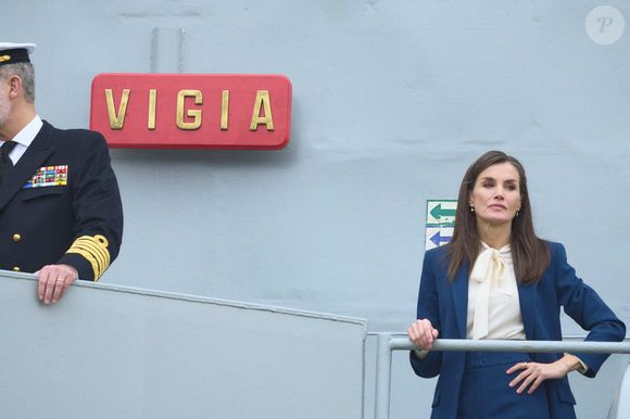 Le roi Felipe VI et la reine Letizia d'Espagne président les adieux du « Juan Sebastián de Elcano » avec l'Infante Leonor comme aspirante à Cadix. (Credit Image: © Jack Abuin/ZUMA Press Wire)