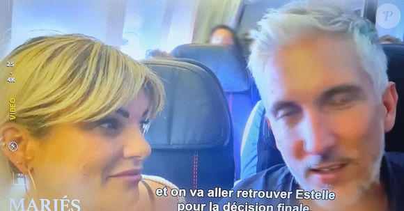 Coralie et Bruno lors du bilan face aux expertes - épisode de "Mariés au premier regard 2025", du 2 juin, sur M6