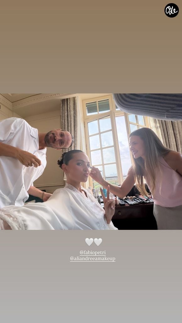 Thylane Blondeau a partagé les coulisses de son mariage avec Benjamin Attal. Capture d'écran Instagram