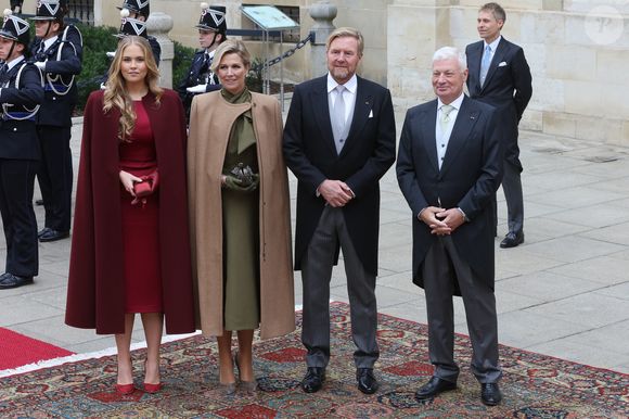 Le roi Willem-Alexander et la reine Maxima des Pays-Bas - Cérémonie d'abdication du grand-duc H.de Luxembourg au palais grand-ducal de Luxembourg, le 3 octobre 2025. 
© Roland Miny / Bestimage