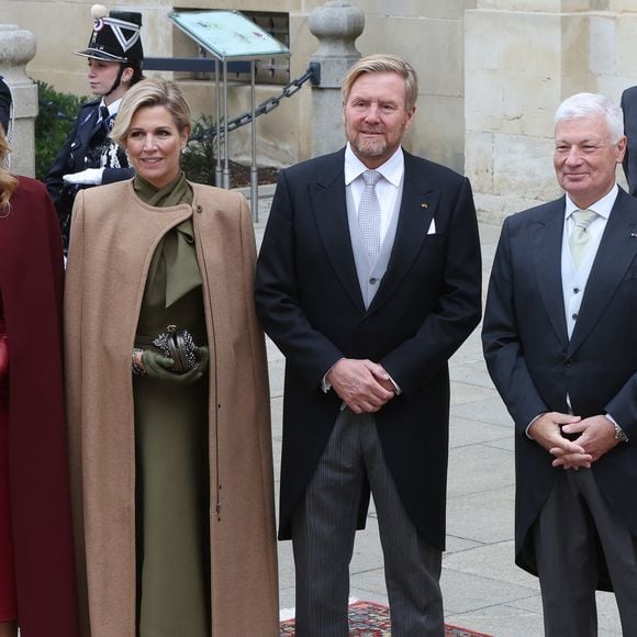 Le roi Willem-Alexander et la reine Maxima des Pays-Bas - Cérémonie d'abdication du grand-duc H.de Luxembourg au palais grand-ducal de Luxembourg, le 3 octobre 2025. 
© Roland Miny / Bestimage