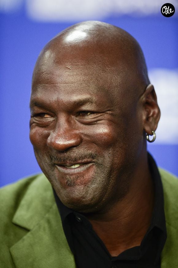 Michael Jordan - coproprietaire des Charlotte Hornets - Conférence de presse du match de NBA Game Paris 2020 entre les Bucks de Milwaukee et les Charlotte Hornet à l'AccorHotels Arena à Paris le 24 janvier 2020. © JB Autissier / Panoramic / 2020