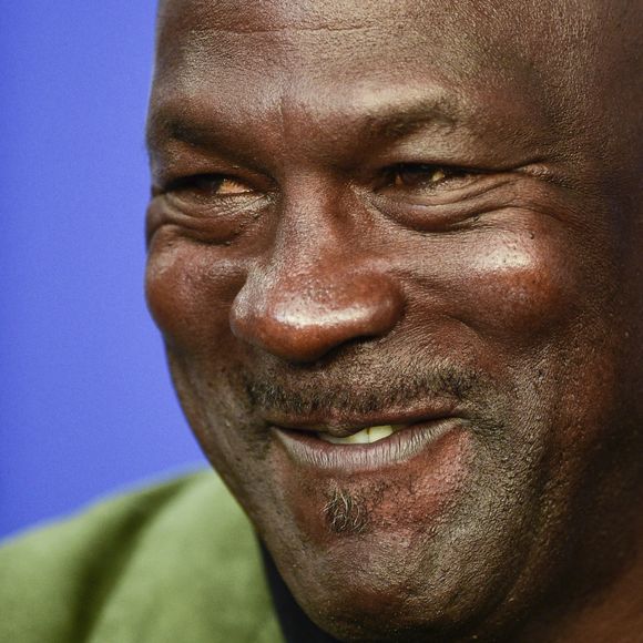 Michael Jordan - coproprietaire des Charlotte Hornets - Conférence de presse du match de NBA Game Paris 2020 entre les Bucks de Milwaukee et les Charlotte Hornet à l'AccorHotels Arena à Paris le 24 janvier 2020. © JB Autissier / Panoramic / 2020