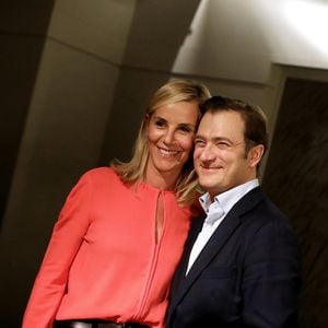 Exclusif - Renaud Capuçon et sa femme Laurence Ferrari - Backstage du concert unique "Au cinéma" de Renaud Capuçon à l'Olympia à Paris le 14 octobre 2018. © Dominique Jacovides - Cyril Moreau/Bestimage
