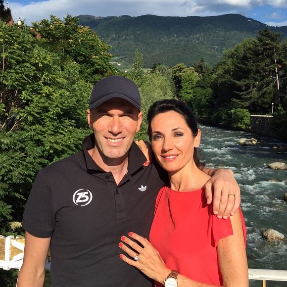 Zinédine Zidane et sa femme Véronique le 27 juin 2015.