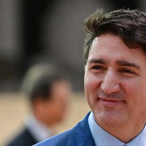 Le premier ministre du Canada, Justin Trudeau arrive pour le deuxième jour du sommet pour l'action sur l'intelligence artificielle (IA) au Grand Palais à Paris, France, le 11 février 2025. © Christian Liewig/Bestimage