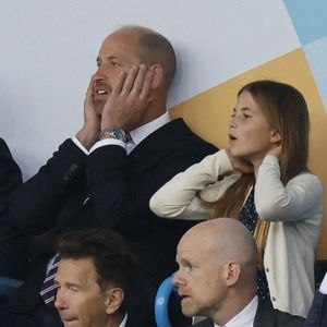 Le prince William, prince de Galles, la princesse Leonor et l'infante Sofia d'Espagne dans les tribunes de la finale de l'UEFA Women's Euro 2025 "Angleterre - Espagne (1-1, 3-1 tab)" à Bâle en Suisse. 27 juillet 2025 Mirrorpix / Bestimage