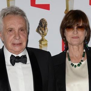 Michel Sardou et sa femme Anne-Marie Périer - La 26e nuit des Molières aux Folies Bergère à Paris, le 2 juin 2014. © COADIC GUIREC / BESTIMAGE