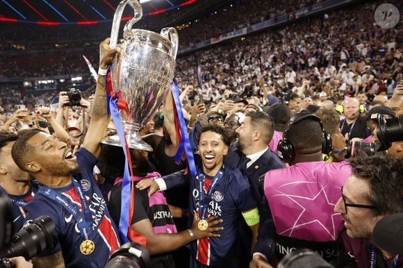 Le PSG remporte la Ligue Des Champions 2025, pour la première fois de son histoire, face à l'Inter Milan (5-0) à l'Allianz Arena de Munich, le 31 mai 2025.
© Cyril Moreau/Bestimage